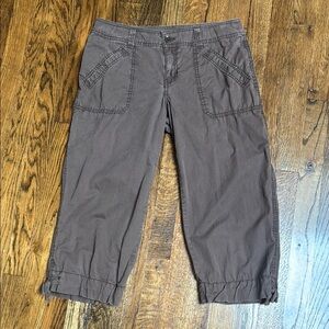 Izod Brown Capri Pants 4 Small